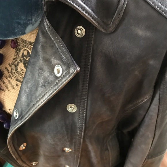 Free People Avis Genuine Leather Jacket - Picture 7 of 11